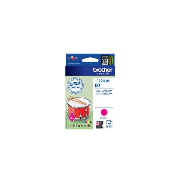 Brother Tinte LC22UM XL Magenta ca. 1.200 Seiten - Tinte